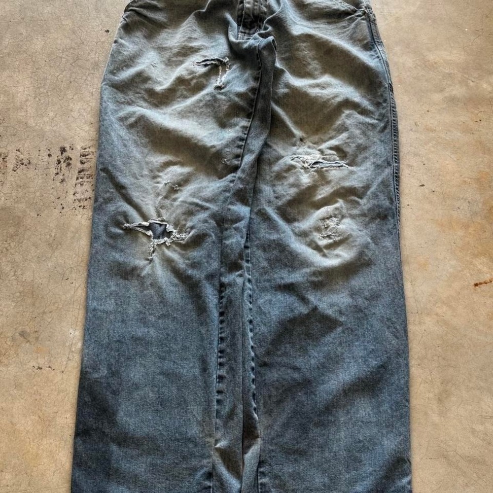 Baggy Billabong Big Pocket Denim Jeans Surf 90s Summer Vintage Y2K  32x21 - Picture 4 of 8
